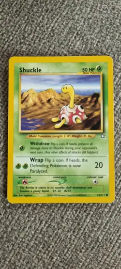 Shuckle - Pokemon TCG - MP - Common - Neo Genesis 72/111 - Image 1