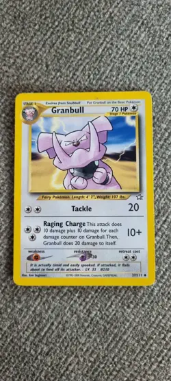 Granbull - Pokemon TCG - MP - Uncommon - Neo Genesis 37/111 - Image 1