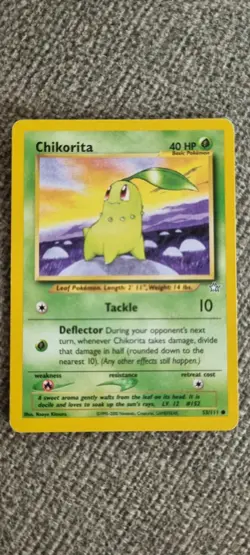 Chikorita - Pokemon TCG - MP - Common - Neo Genesis 53/111 - Image 1