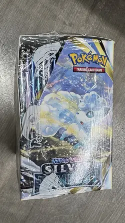 Pokemon Sword & Shield Silver Tempest Booster Box - Sealed (Torn Plastic Wrap) - Image 5