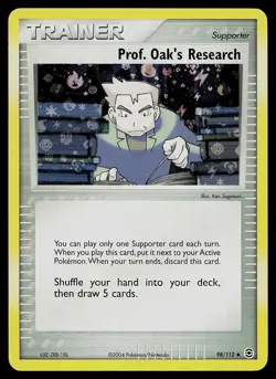 Pokemon Card - Prof. Oak's Research FireRed & LeafGreen 98/112 Reverse Holo - Image 1