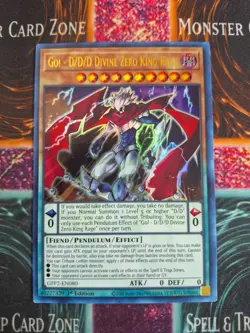 Yu-Gi-Oh! Go! - D/D/D Divine Zero King Rage GFP2-EN080 Ultra 1st Ed Near Mint - Image 1