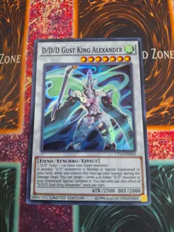 Yu-Gi-Oh! D/D/D Gust King Alexander CT13-EN010 Super Rare Limited Near Mint - Image 1