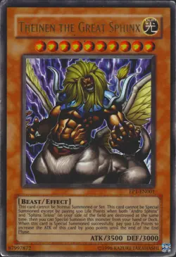 Theinen the Great Sphinx EP1-EN001 Movie Exclusive Pack Yugioh! Card MP - Image 1