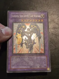 Yu-Gi-Oh! SECRET RARE ELEMENTAL HERO SHINING FLARE WINGMAN CT03-EN004 NM/VLP - Image 2