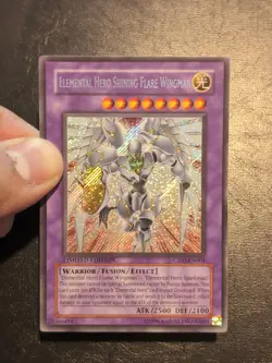 Yu-Gi-Oh! SECRET RARE ELEMENTAL HERO SHINING FLARE WINGMAN CT03-EN004 NM/VLP - Image 3