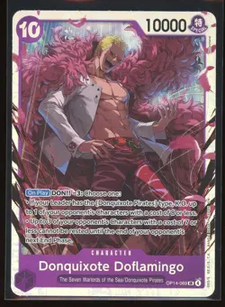 Donquixote Doflamingo One Piece OP14 The Azure Sea's Seven Super Rare #069 - Image 1