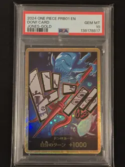 2024 ONE PIECE PRB01-PREMIUM -ONE PIECE CARD THE BEST- | HODY JONES-GOLD PSA 10 - Image 1