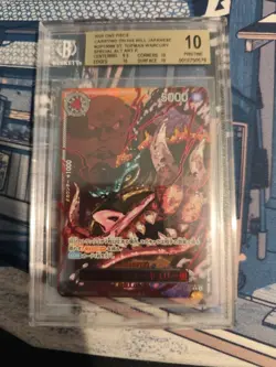 One Piece God Pack 6 Cards Japanese Holo OP13 FIVE Elder ALT ART BECKETT 10/9.5 - Image 5