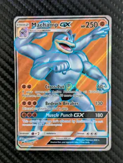 Machamp GX Full Art Holo Card 135/147 SM Burning Shadows NM Condition - Image 1