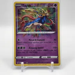 Zacian - 082/185 - Amazing Rare - Vivid Voltage - Pokemon Card - NM/M - Image 1