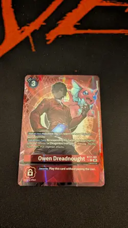 Digimon Card Game Owen Dreadnought (Alternate Art) BT21-081 Rare NM - Image 2