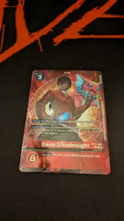 Digimon Card Game Owen Dreadnought (Alternate Art) BT21-081 Rare NM - Image 3