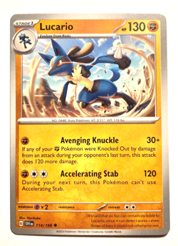 Pokemon Lucario! + FREE extra Rare card! - Image 1
