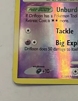 Drifloon SH1 Stormfront Reverse Holo Shiny Secret Rare Card - Image 5