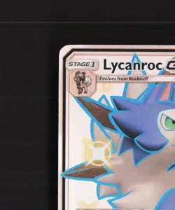 Lycanroc GX SV67/SV94 Hidden Fates Full Art Shiny Holo Rare Pokemon Card NM - Image 3