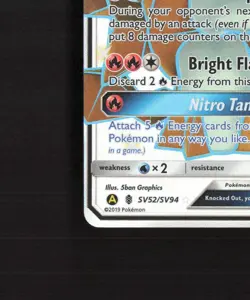 Turtonator GX SV52/SV94 Hidden Fates Full Art Shiny Holo Rare Pokemon Card NM - Image 5