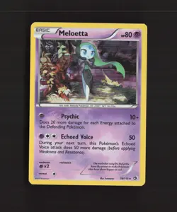 Meloetta 78/113 Legendary Treasures Holo Rare Pokemon Card LP - Image 1