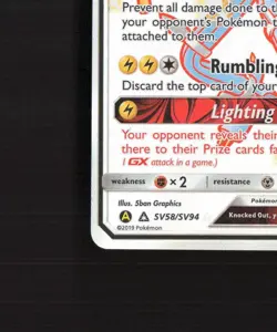 Xurkitree GX SV58/SV94 Hidden Fates Full Art Shiny Holo Rare Pokemon Card NM - Image 5