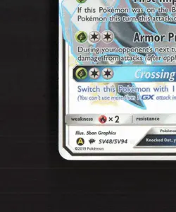 Golisopod GX SV48/SV94 Hidden Fates Full Art Shiny Holo Rare Pokemon Card NM - Image 5