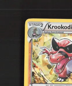 Krookodile 62/98 Emerging Powers Cracked Ice Holo Rare Pokemon Card LP - Image 3