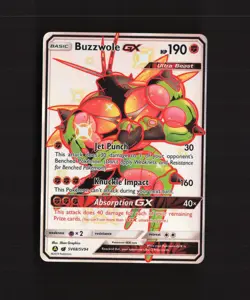 Buzzwole GX SV68/SV94 Hidden Fates Full Art Shiny Holo Rare Pokemon Card NM - Image 1