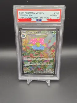 Pokemon TCG Venusaur EX Scarlet & Violet 151 Card 198/16 PSA 10 - Image 1