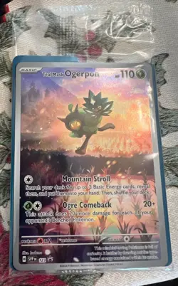 New - SEALED PROMO - Teal Mask OGERPON 123 Sv: Scarlet & Violet Promo Cards Holo - Image 1