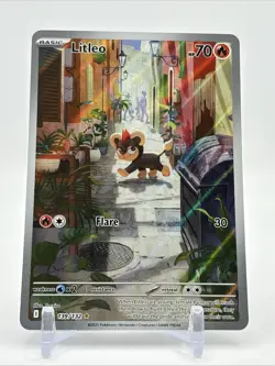 Litleo 139/132 Illustration Rare Mega Evolution Pokemon Card English - Image 1