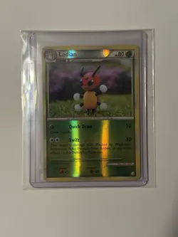 REVERSE Ledian 25/123 LP/VLP - Yuka Morii Clay HeartGold SoulSilver Pokemon Card - Image 1