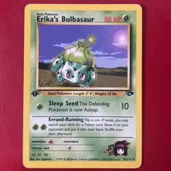 Erika's Bulbasaur 39/132 Gym Challenge Regular First Edition Pokemon Card - Image 1