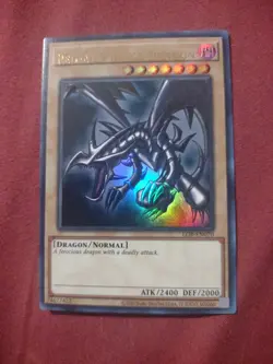 Red Eyes Black Dragon LOB-EN070 25th Anniversary Off-Center Card Name Error - Image 1