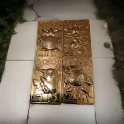 23K gold-plated Pokemon cards, featuring Togepi, Mewtwo, Poliwhirl, and Pikachu. - Image 2