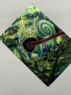 Kecleon Chameleon Pokemon 352 Foil Holo Card Anime Rare Full Art Arcade Pokedex - Image 4