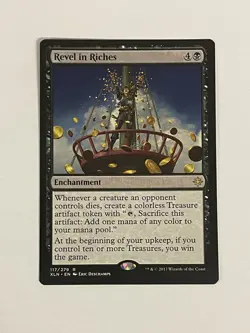 MTG Revel in Riches R Ixalan 117 NM Rare - Image 1