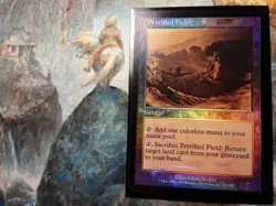 Petrified Field Odyssey Foil (PANGOLIN MTG) LP- OG print see pics for condition - Image 1