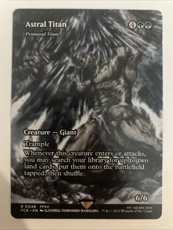 Borderless Astral Titan, MTG, Final Fantasy, Magic the Gathering, 48 Regular - Image 1