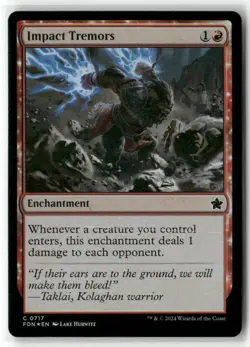 Impact Tremors Foundations Foil MTG Magic NM - Image 1