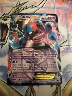 Pokemon Deoxys EX (Team Plasma) Plasma Freeze Ultra Rare 53/116 LP - Image 1