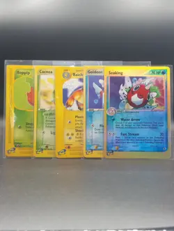 Pokemon ~ E Reader Lot ~ Raichu, Seaking Reverse, Goldeen, Hoppip, Cacnea - Image 1