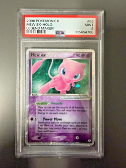2006 Pokemon EX Legend Maker #88 Mew Holo Rare PSA 9 - Image 1