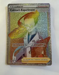 Colress's Experiment Rainbow Rare 205/196 Pokemon Lost Origin NM - Image 1