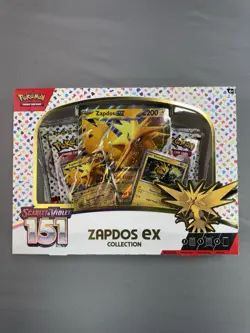 Pokemon TCG Scarlet & Violet 151 Zapdos EX Collection Box NEW SEALED - Image 1
