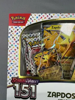 Pokemon TCG Scarlet & Violet 151 Zapdos EX Collection Box NEW SEALED - Image 2