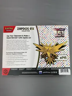 Pokemon TCG Scarlet & Violet 151 Zapdos EX Collection Box NEW SEALED - Image 4