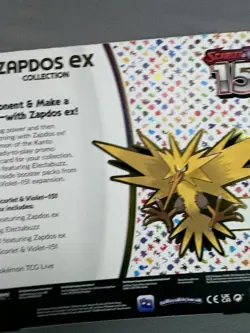 Pokemon TCG Scarlet & Violet 151 Zapdos EX Collection Box NEW SEALED - Image 5