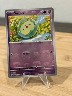 Pokemon TCG Solosis (Master Ball Pattern) 037/086 Sv: Black Bolt Holo NM/M - Image 1
