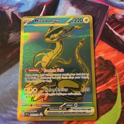 Miraidon ex 243/091 Hyper Rare Paldean Fates Pokemon Near Mint - Image 1