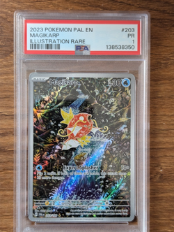 2023 Pokemon Paldea Evolved PSA 1 Magikarp Holo #203 Illustration Rare - Image 1