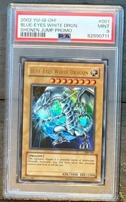 PSA 9 Blue-Eyes White Dragon JMP-001 Shonen Jump Magazine Promos Unlimited - Image 1
